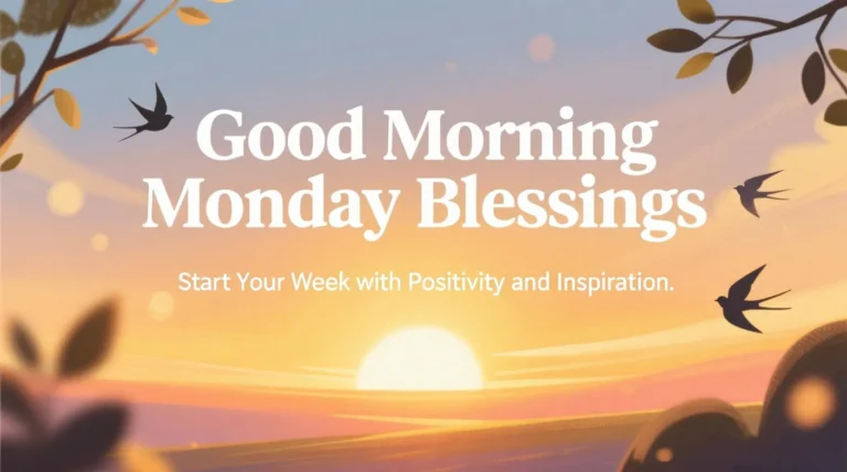 Good Morning Monday Blessings