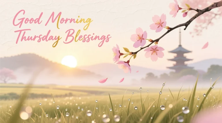 Good Morning Thursday Blessings