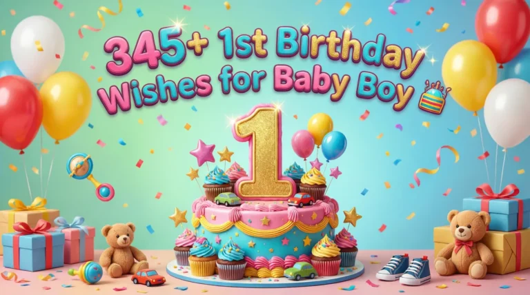 1st Birthday Wishes for Baby Boy