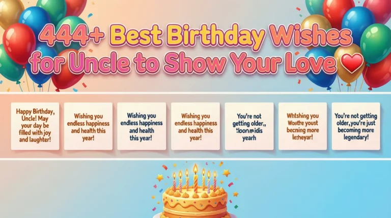 Best Birthday Wishes for Uncle