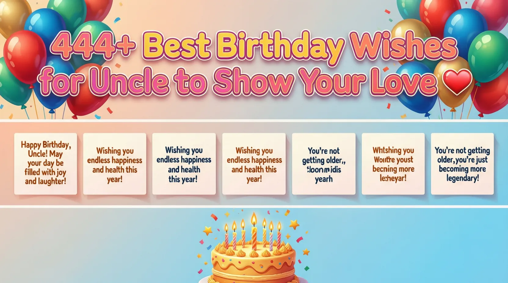 You are currently viewing 444+ Best Birthday Wishes for Uncle to Show Your Love 💌