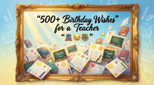 Read more about the article 500+ Funny, Cute & Inspiring Birthday Wishes for Teachers 2026