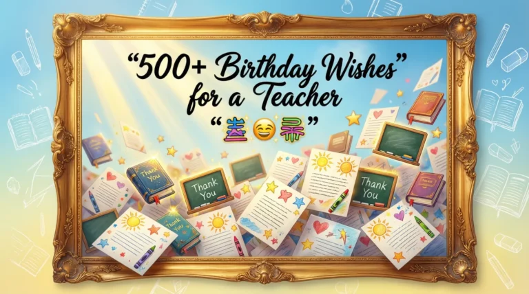 Birthday Wishes for a Teacher