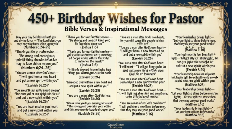 Birthday Wishes for Pastor Bible Verse