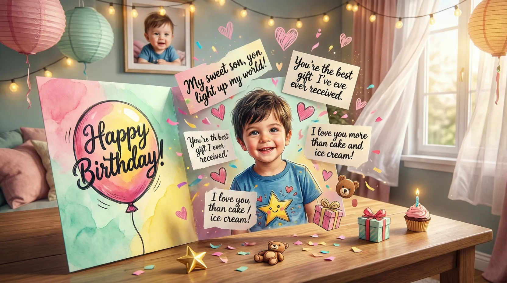 You are currently viewing 🥳 444+ Sweet and Loving Birthday Messages for Your Son from Mom