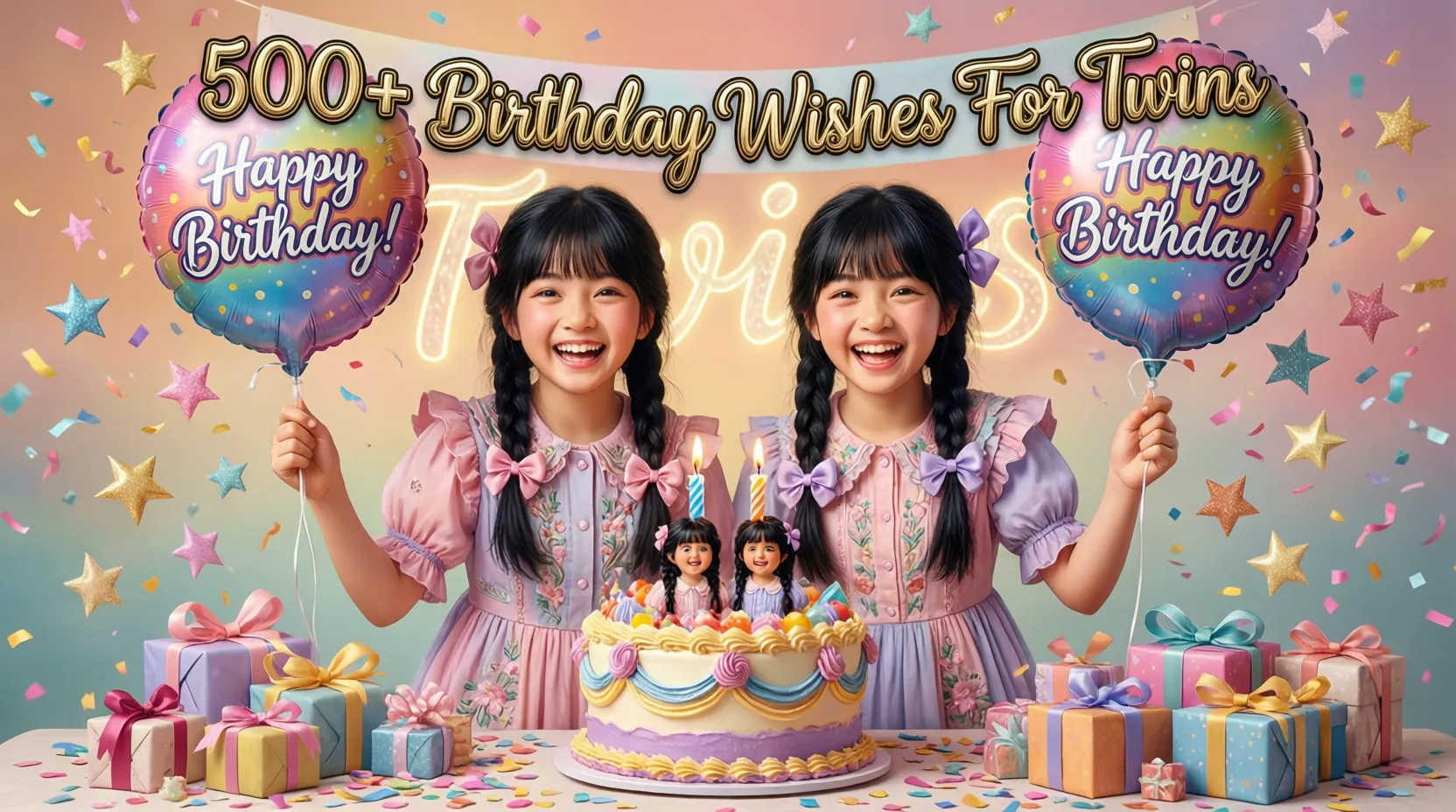 You are currently viewing 🥳 500+ Unique Birthday Wishes for Twins: Make Their Day Special! 🎉