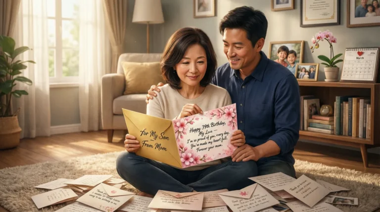 Birthday Wishes from Mom for Her Son