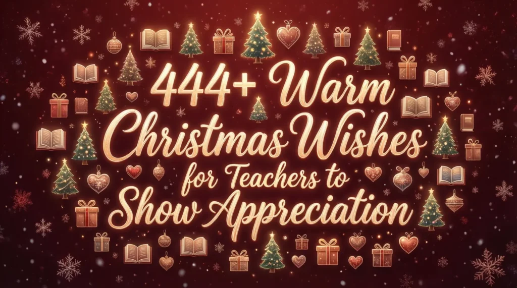 444+ Warm Christmas Wishes for Teachers to Show Appreciation ❤️📖