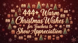 Read more about the article 444+ Warm Christmas Wishes for Teachers to Show Appreciation ❤️📖