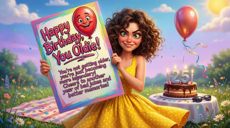 Funny Birthday Wishes for a Male Friend from a Female