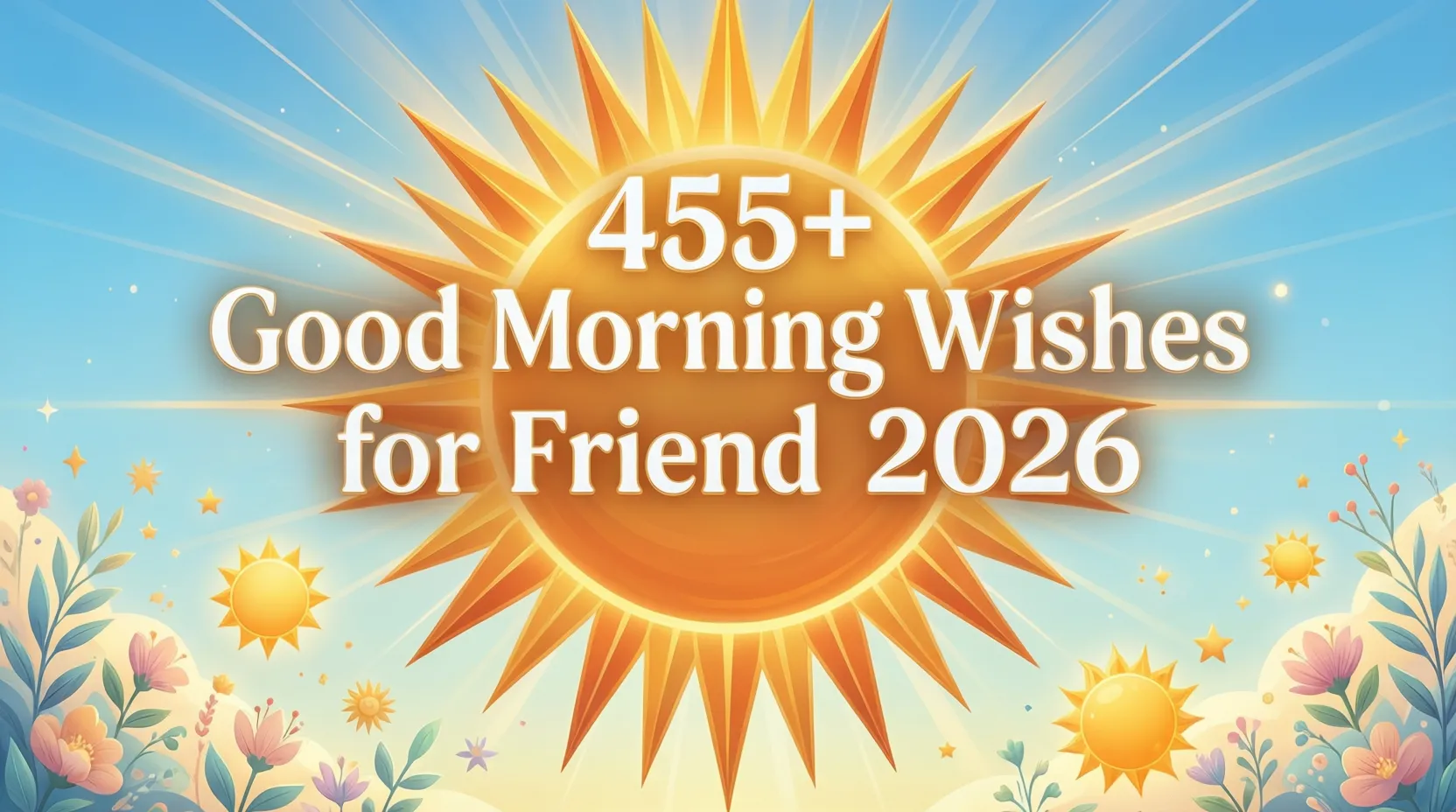 You are currently viewing 455+Good Morning Wishes for Friend 2026 🌞✨