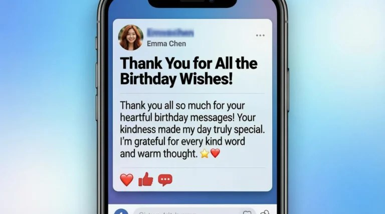 How to Thank Everyone for Birthday Wishes on Facebook