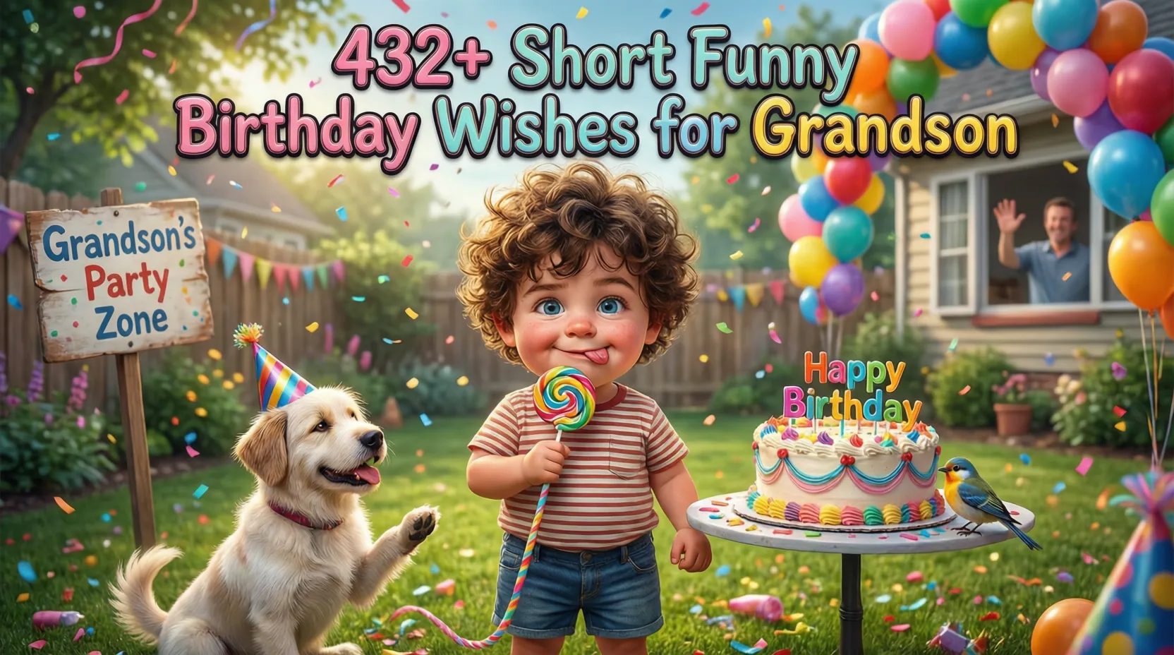 Read more about the article 432+ Short Funny Birthday Wishes for Grandson (2026 Edition) 🎉😂