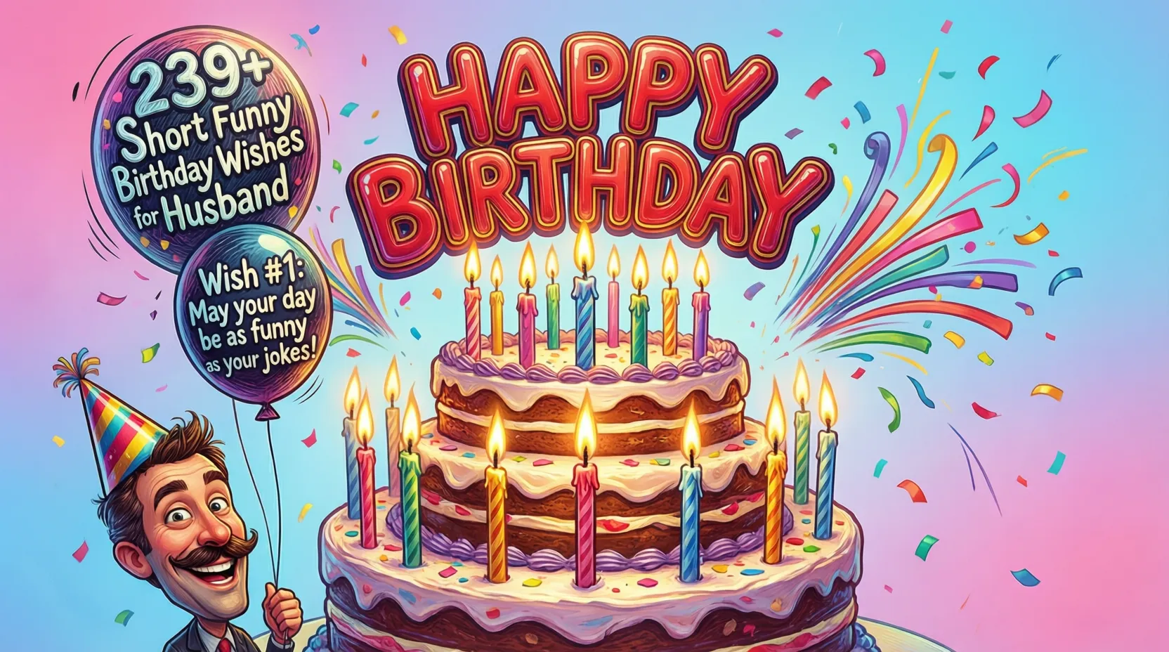 You are currently viewing 🎂 239+ Short and Funny Birthday Greetings for Husbands in 2026