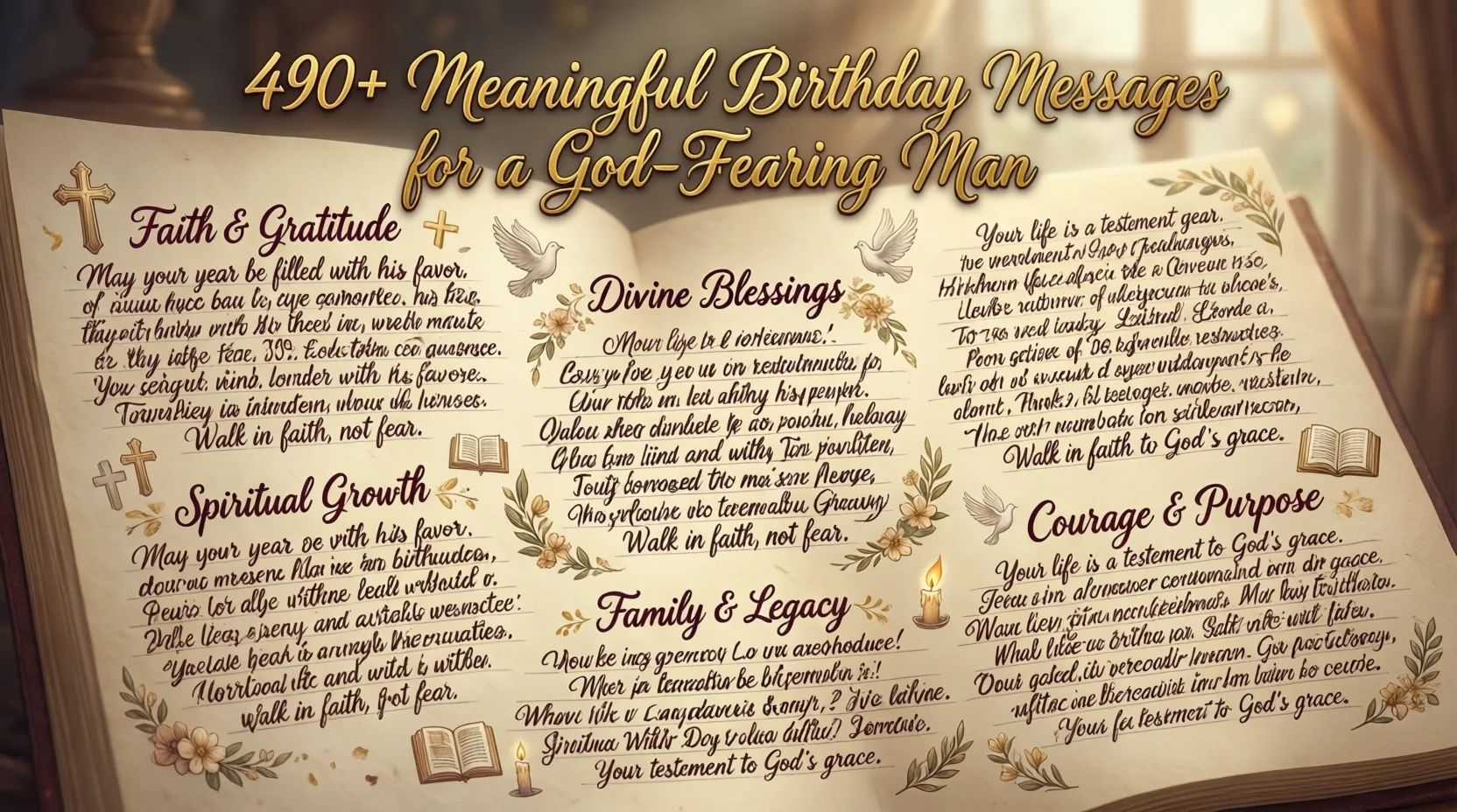 You are currently viewing 🌿 490+ Meaningful Birthday Messages for a God-Fearing Man
