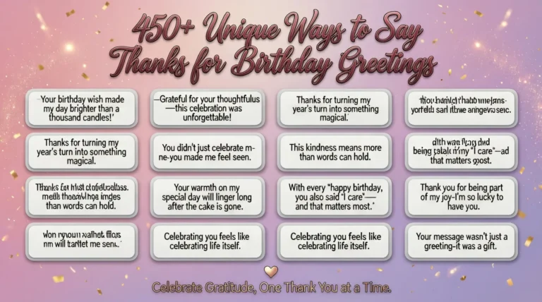 Appreciation Message for Birthday Wishes