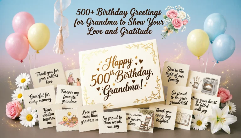 Birthday Messages for Grandma