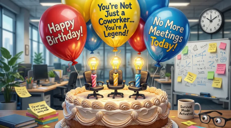 Birthday Wishes for Coworker Funny