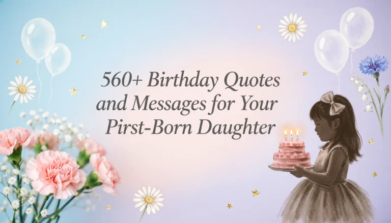 Birthday Wishes for First-Born Daughter