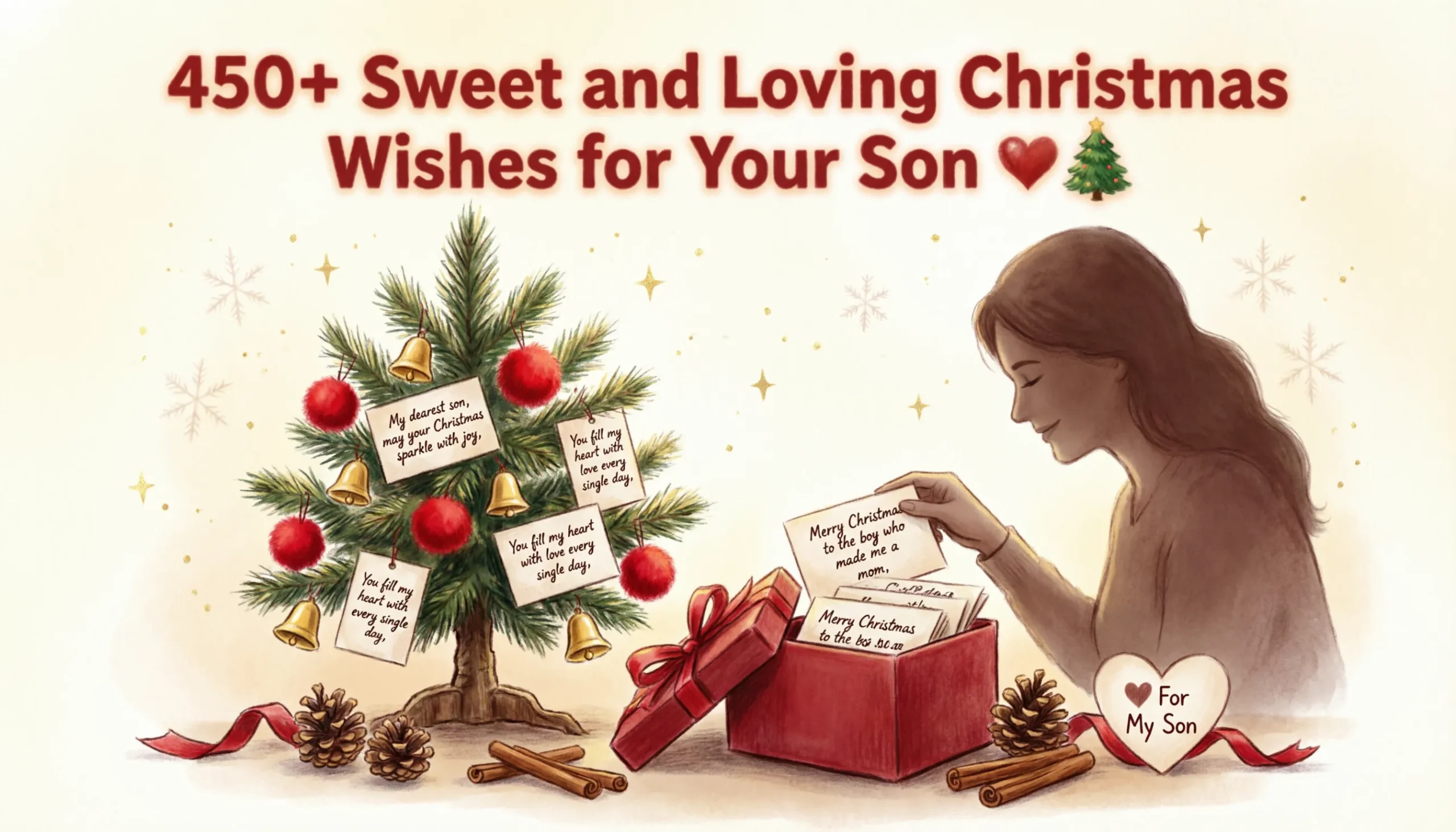You are currently viewing 450+ Sweet and Loving Christmas Wishes for Your Son ❤️🎄