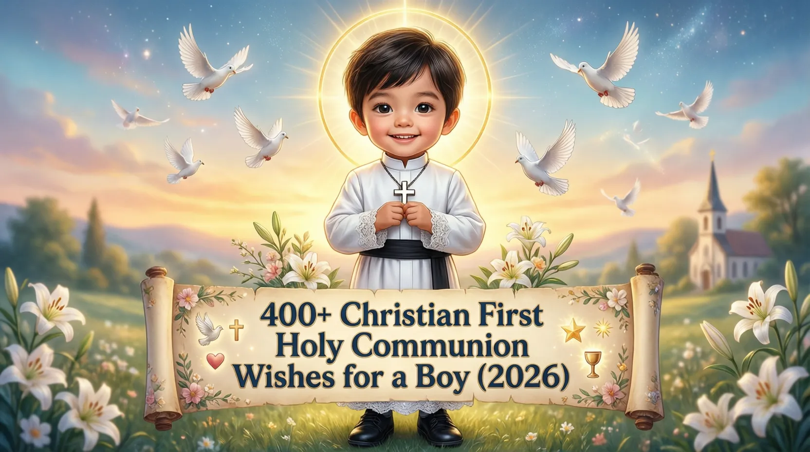 You are currently viewing 400+ Christian First Holy Communion Wishes for a Boy (2026)