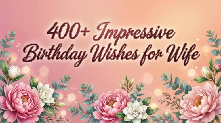 Impressive Birthday Wishes for Wife