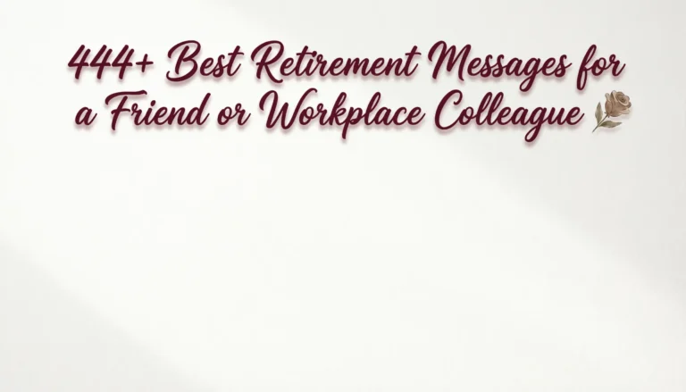 Retirement Wishes for a Friend and Coworker