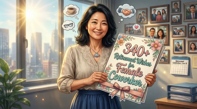 Retirement Wishes for Female Coworker