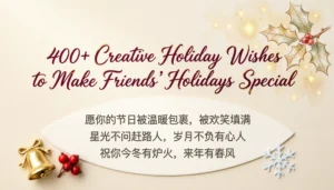 Read more about the article 400+ Creative Holiday Wishes to Make Friends’ Holidays Special