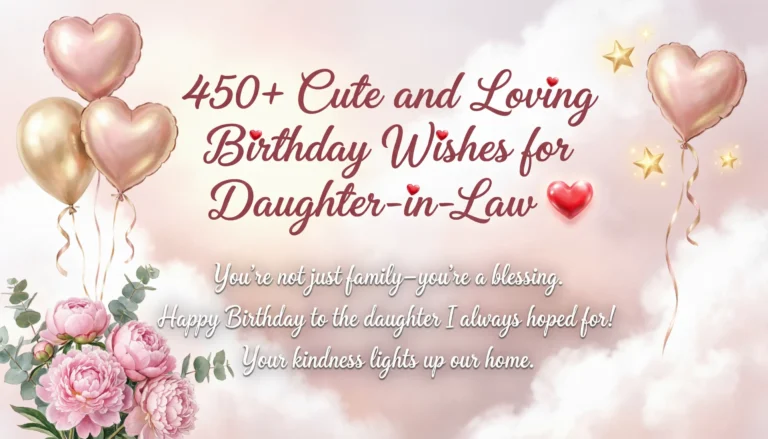 Simple Birthday Wishes for Daughter-in-Law
