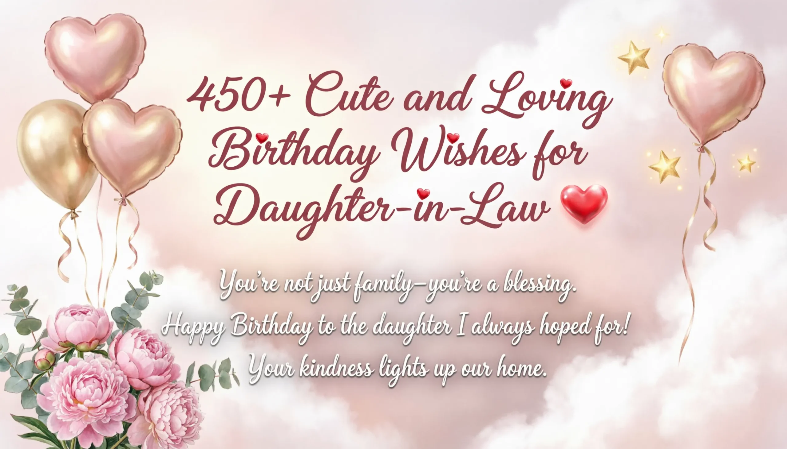You are currently viewing 450+ Cute and Loving Birthday Wishes for Daughter-in-Law 💕 | 2026 Edition