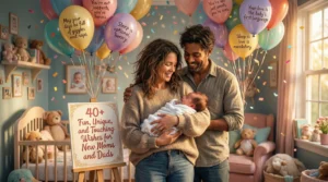 Read more about the article 40+ Fun, Unique, and Touching Wishes for New Moms and Dads 🎈👨‍👩‍👧