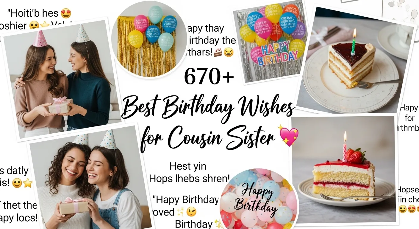 Best Birthday Wishes for Cousin Sister
