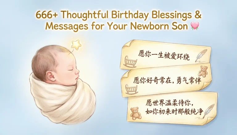 Birthday Blessings for Newborn Son