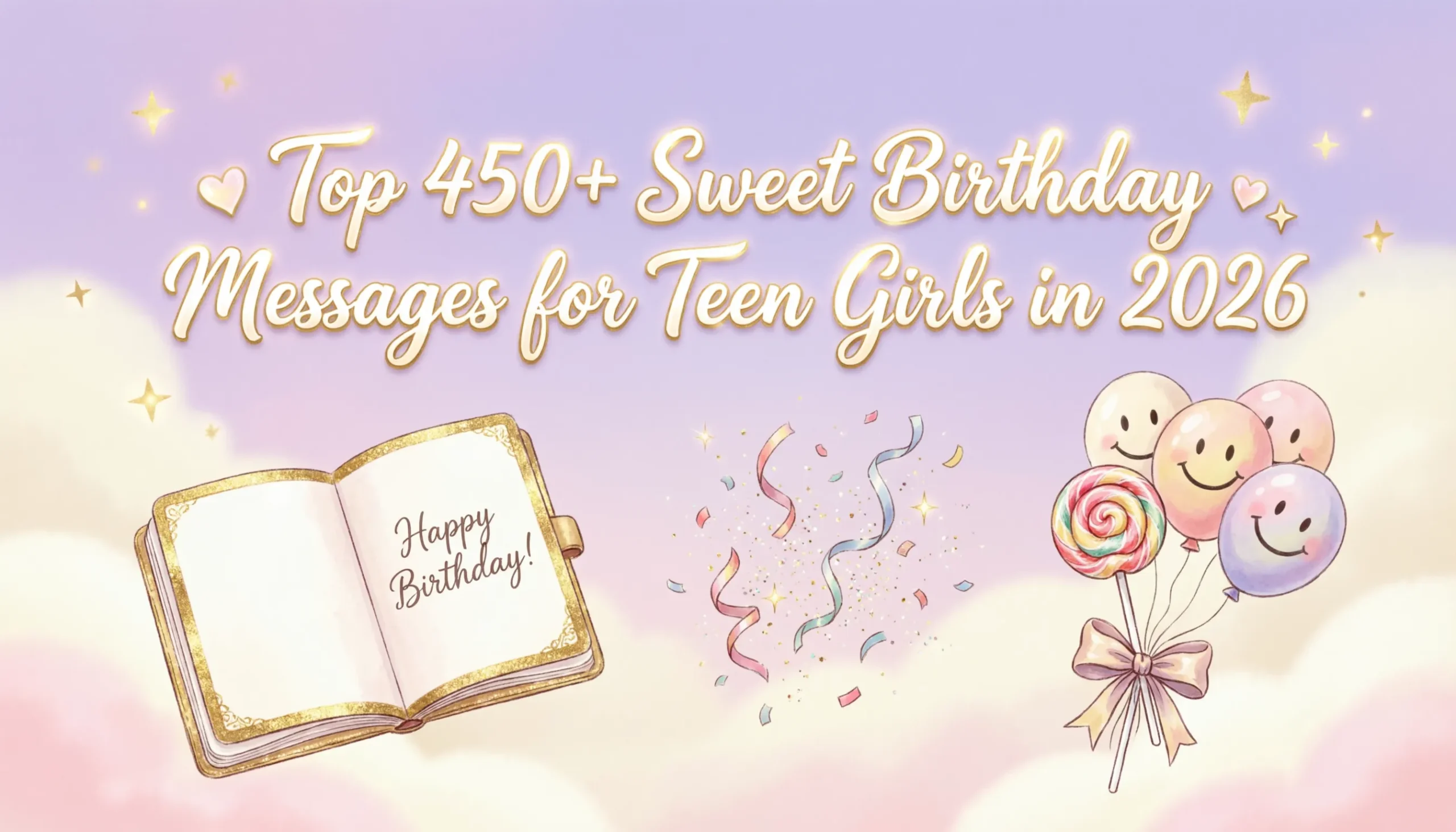 You are currently viewing Top 450+ Sweet Birthday Messages for Teen Girls in 2026 💖✨