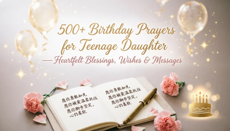 Birthday Prayers for Teenage Daughter