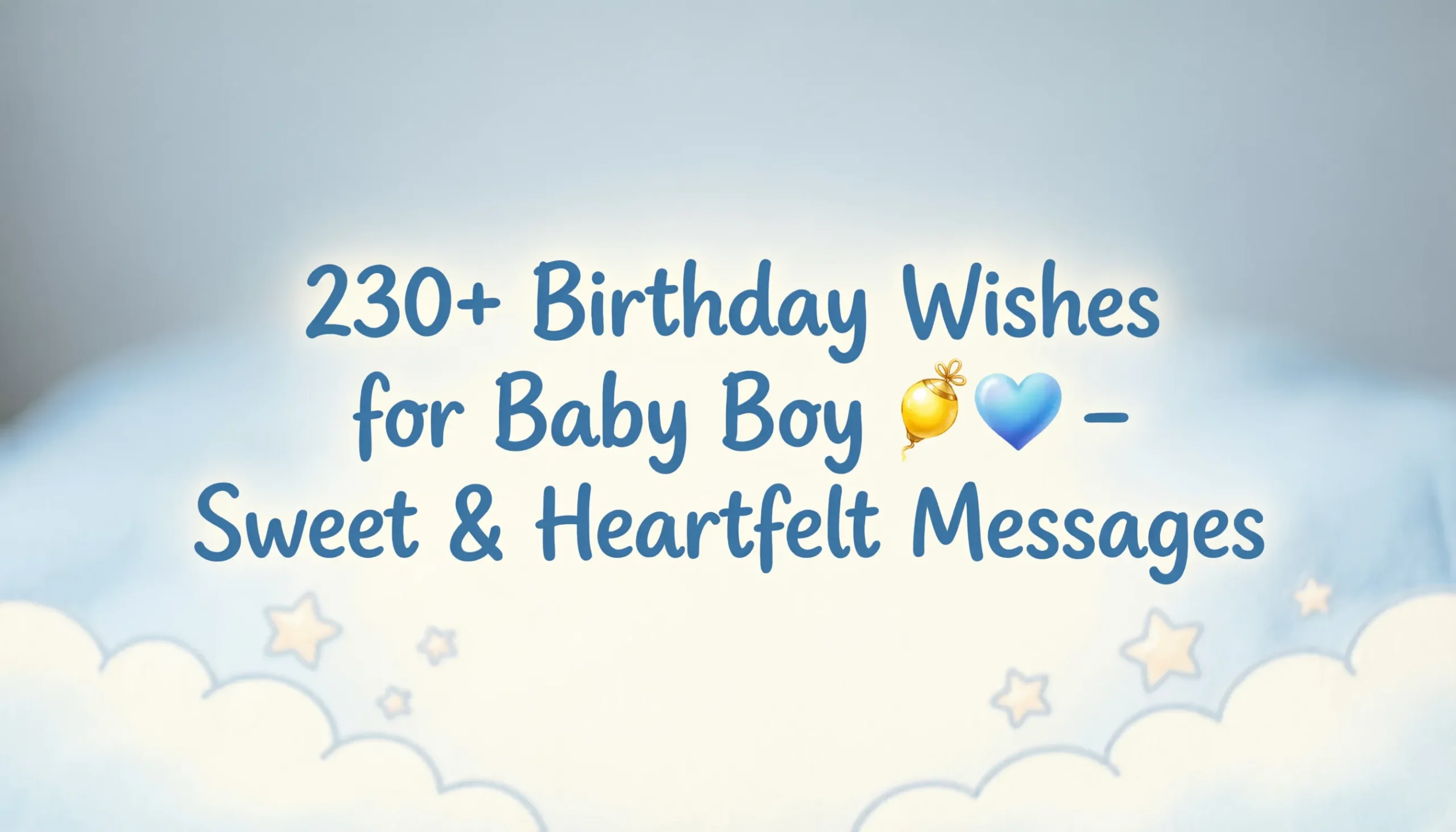 Birthday Wishes for Baby Boy