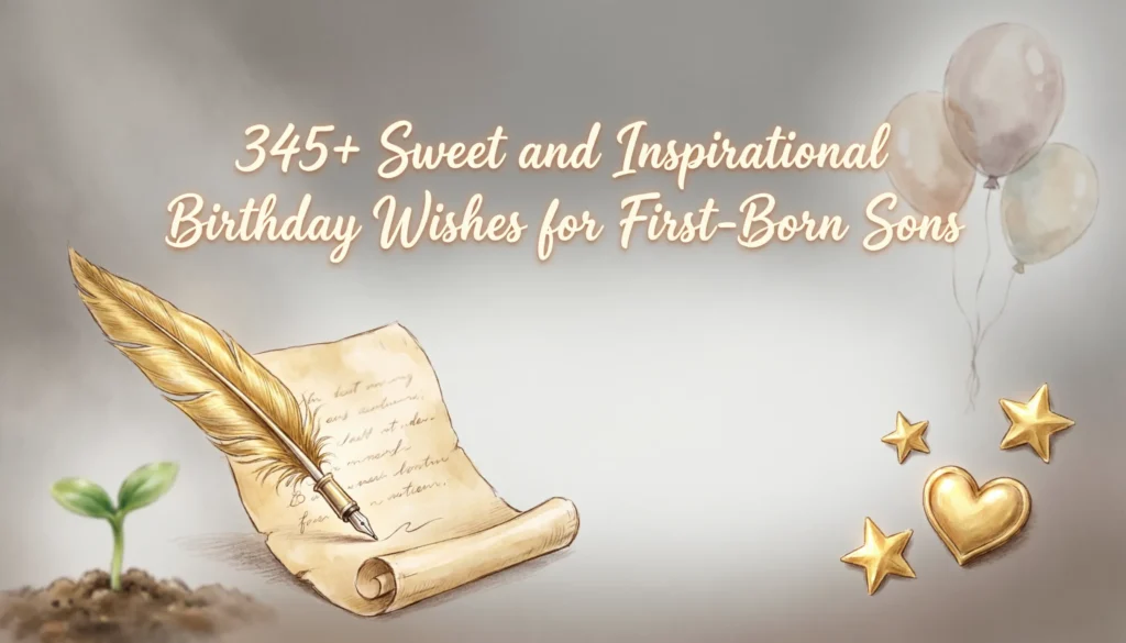 345+ Sweet and Inspirational Birthday Wishes for First-Born Sons