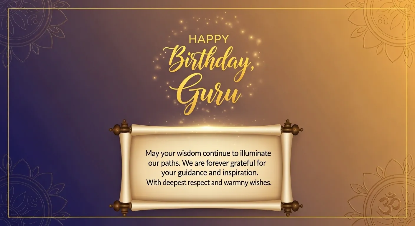 Birthday Wishes for Guru