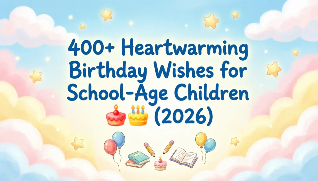 400+ Heartwarming Birthday Wishes for School-Age Children 🎉🎂 (2026)