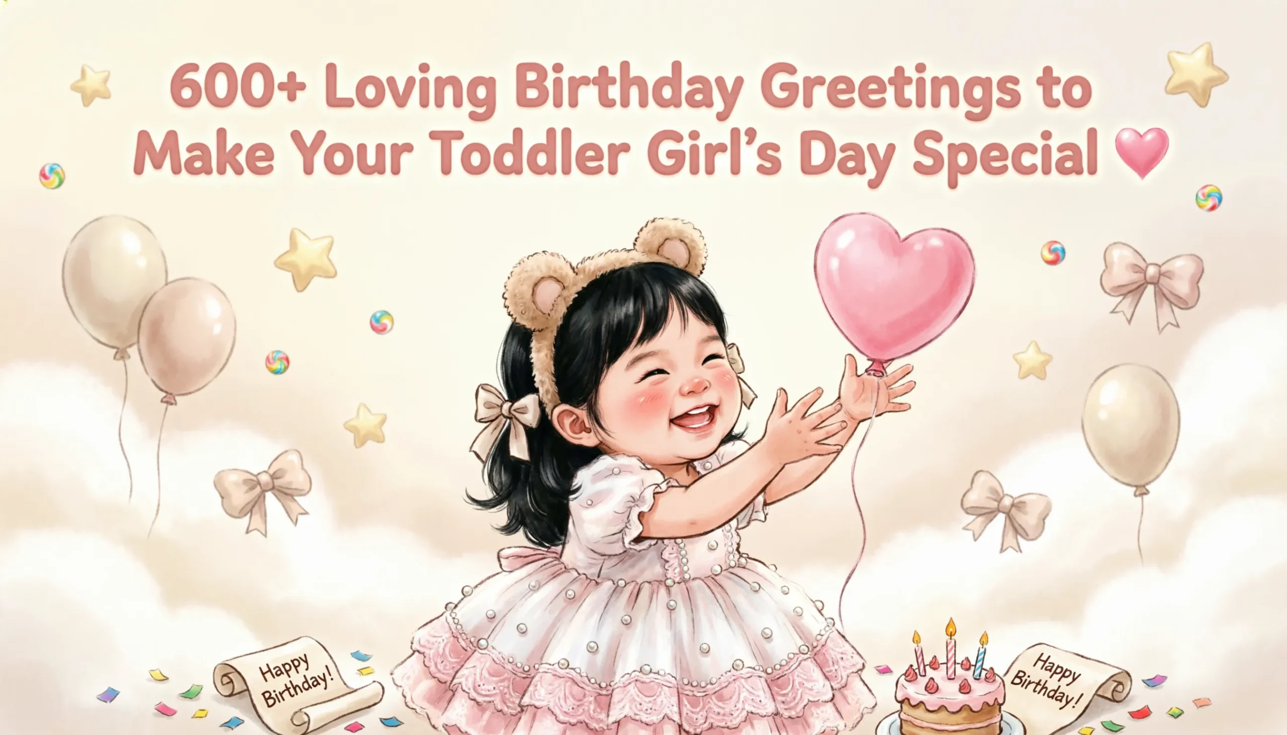 Birthday Wishes for Toddler Girl