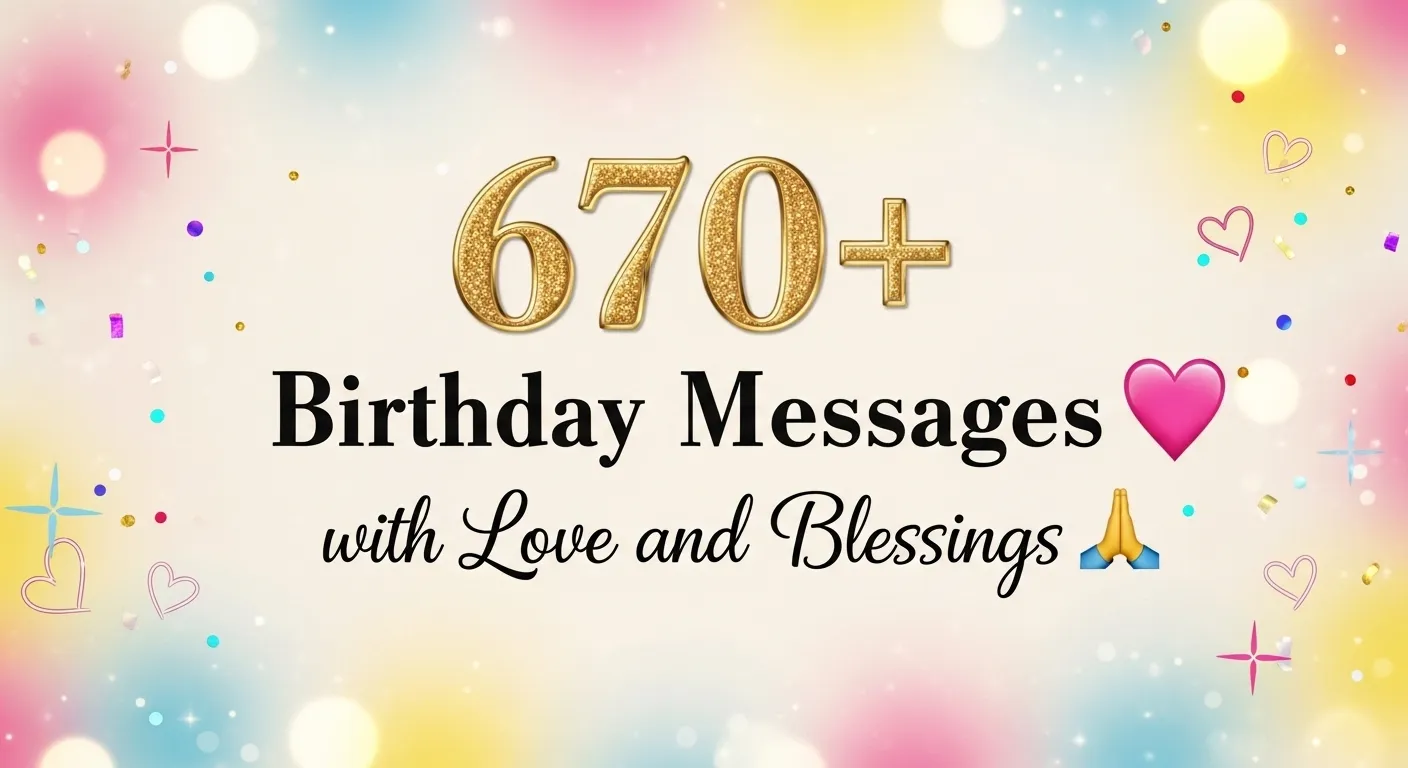 Birthday Messages with Love and Blessings