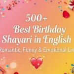 Birthday Shayari in English