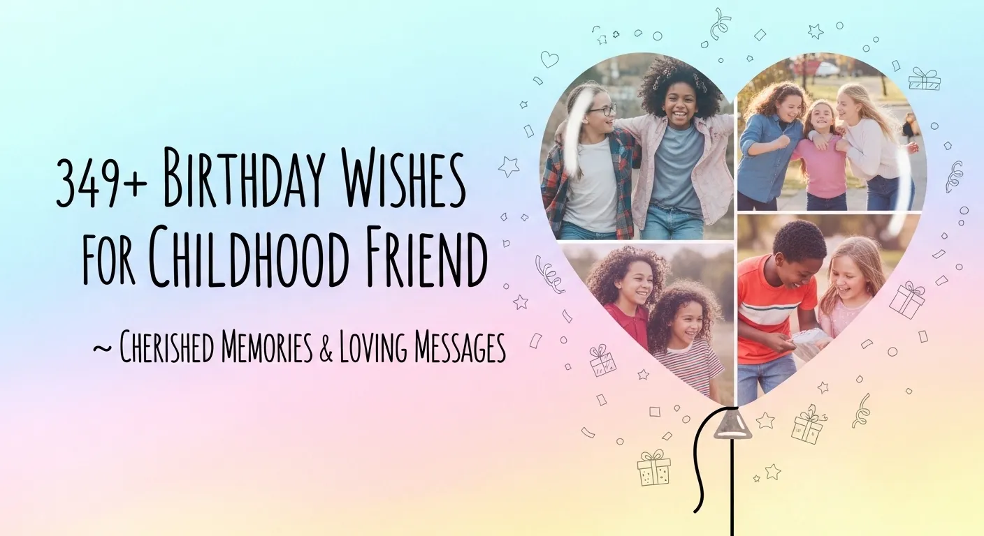 Birthday Wishes for Childhood Friend