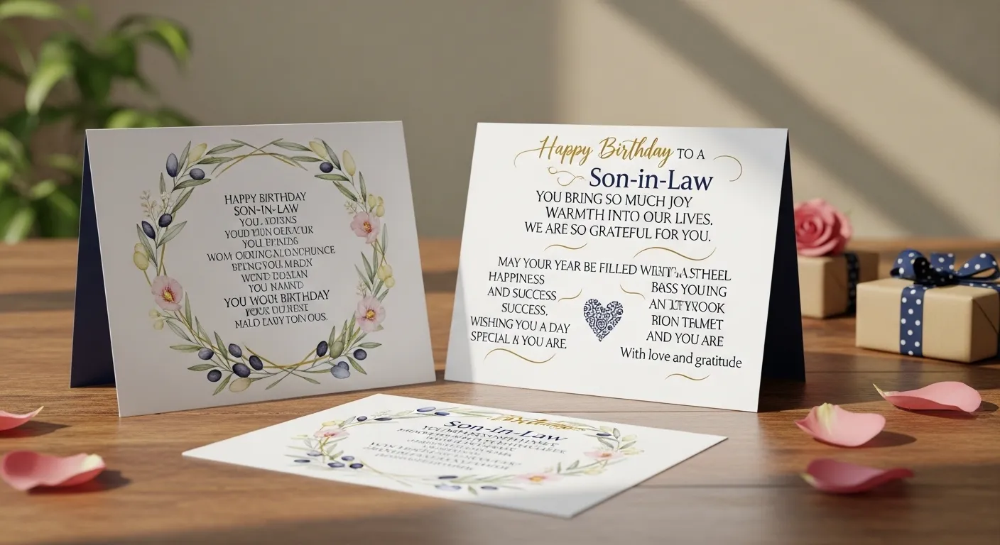 Birthday Wishes for Son-in-Law