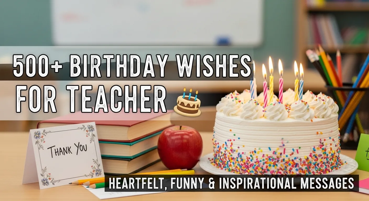 Birthday Wishes for Teacher