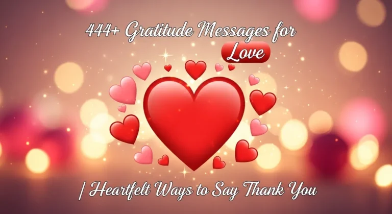 Gratitude Messages for Love