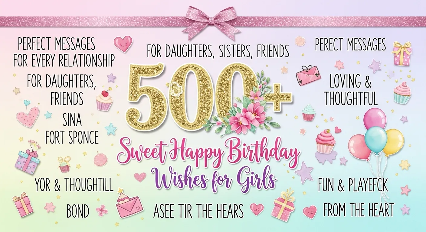 Happy Birthday Wishes for Girls