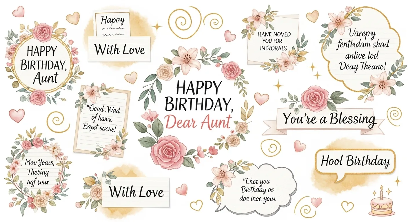 Heart Touching Birthday Wishes for Aunt