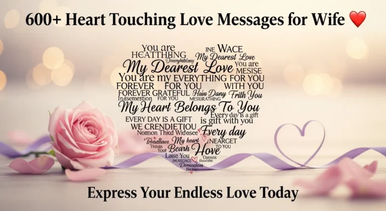 Heart Touching Love Messages for Wife
